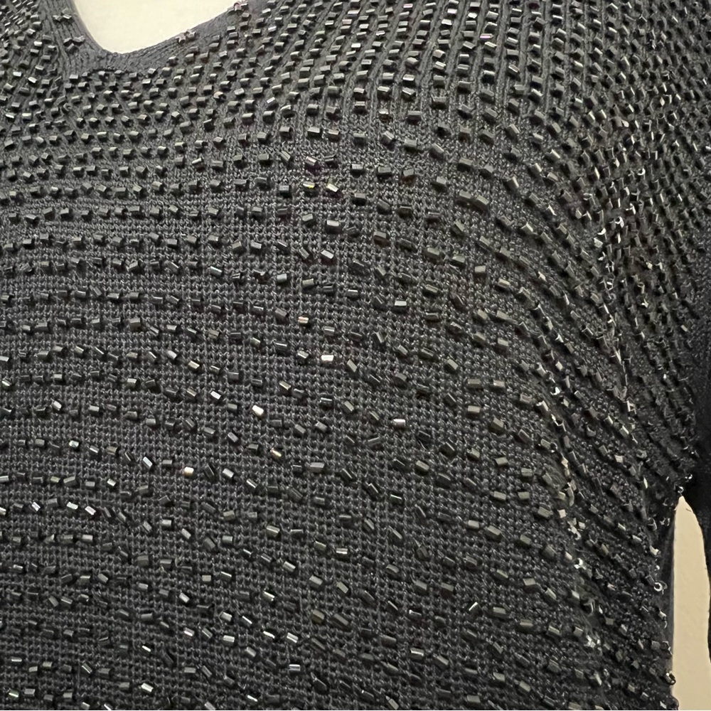 Vintage Belford for Saks Fifth Avenue Beaded Sweater Evening - Picture 3 of 9
